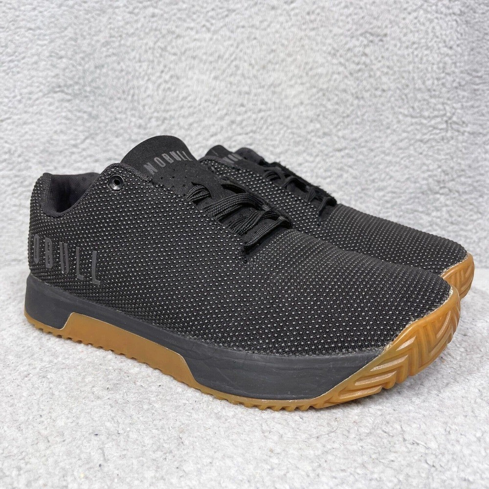 Nobull Gum Trainer+ Mens Size 9 Lace Up Training Shoes Black Superfabric